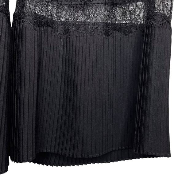 Sleeping With Jacques Black Silk Wide Leg Osiris Pants - 4 - Picture 9 of 12